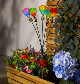 Firefly Solar Light Co Hot Air Balloon Stake Solar Light - Multicolour 2