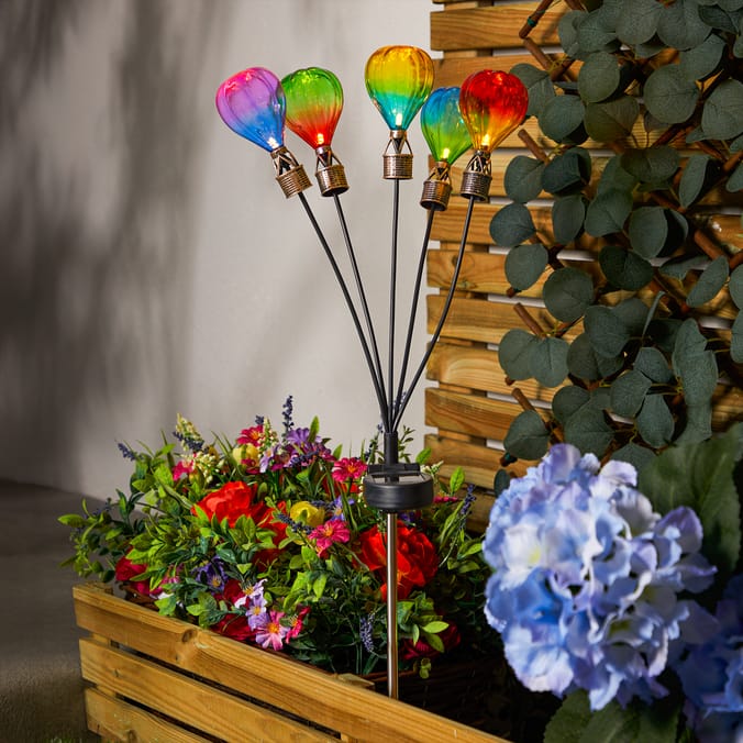 Firefly Solar Light Co Hot Air Balloon Stake Solar Light - Multicolour 2