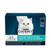 Gourmet Perle Ocean Delicacies In Gravy Wet Cat Food Pouches 12 x 85g