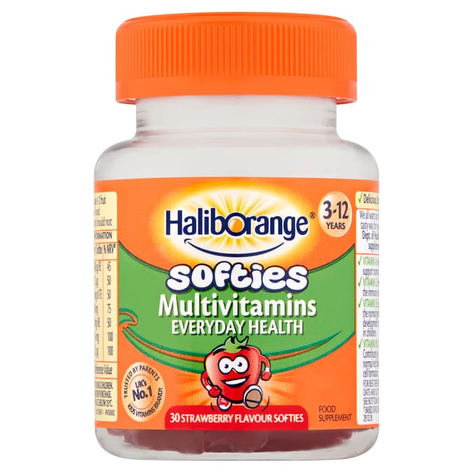 Haliborange Softies Multivitamins 3-12 Years 30 Softies  - Strawberry Flavour