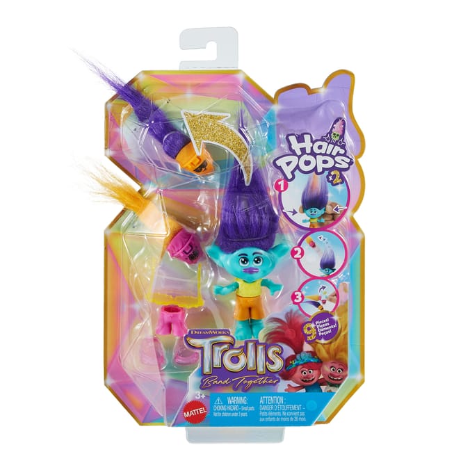  Trolls Band Together Hair Pops Small Doll - Branch