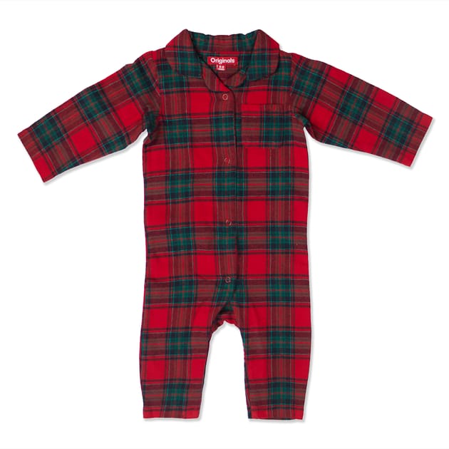 Originals Tartan Baby Sleepsuit Home Bargains