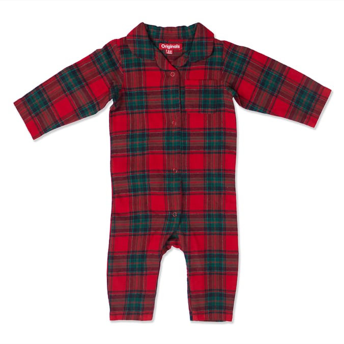 Originals Tartan Baby Sleepsuit