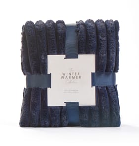 The Winter Warmer Collection Hollie Throw 1250X150CM - Navy