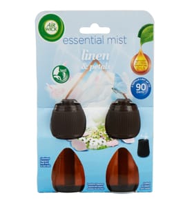 Air Wick Essential Mist Twin Refill 2x20ml - Linen & Petals