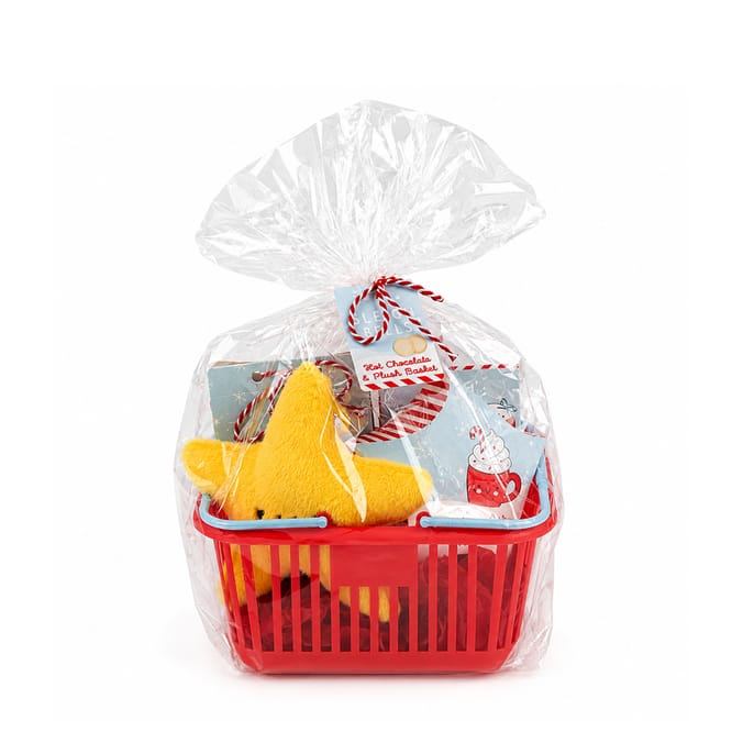 Sleigh Bells Hot Chocolate & Plush Basket