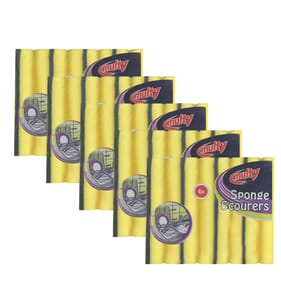 Multy Sponge Scourers 4 Pack x5