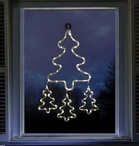  Prestige Battery Operated LED Tree Hanging Lights - Cool White