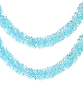 Festive Feeling Small Tinsel 2m - Iridescent Blue