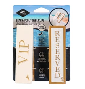 Logo Pegs Beach Towel Clips 2 Pack - Reserved VIP
