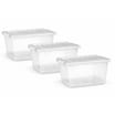 Everyday Essentials 20L Clear Storage Boxes 3 Pack