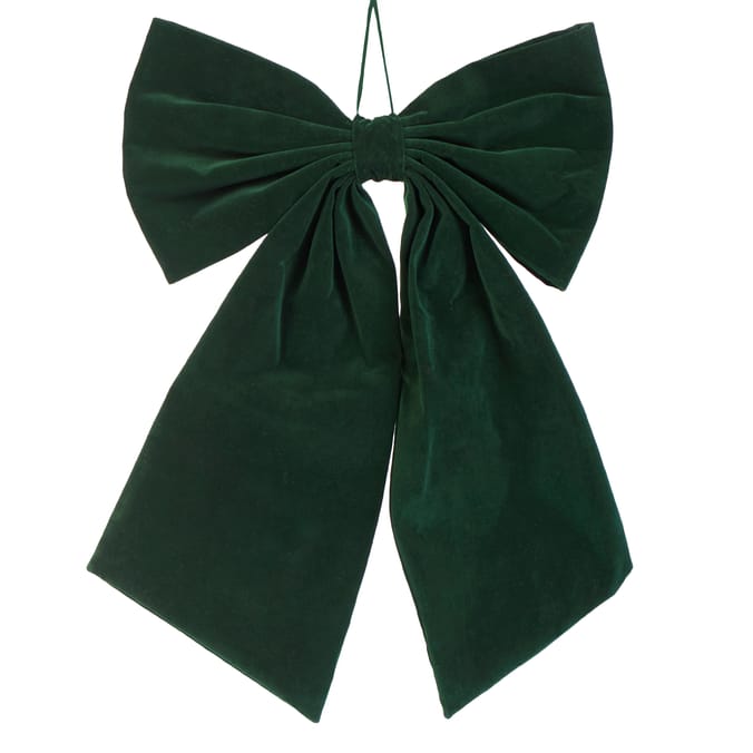 Winter Charm Large Velvet Bow