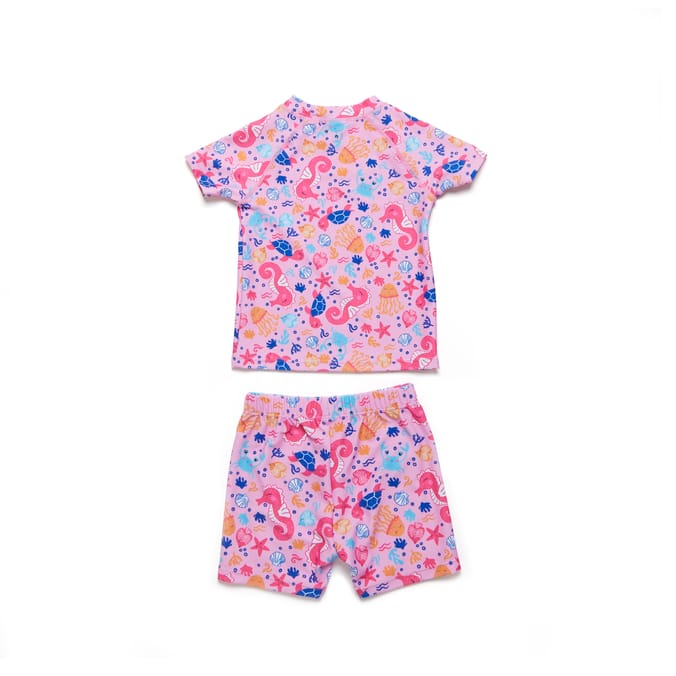 Hello Summer 2-Piece Sea Life Rush Guard Kid's Set