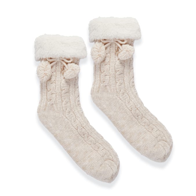 Originals Winter Cable Knit Fluffy Socks