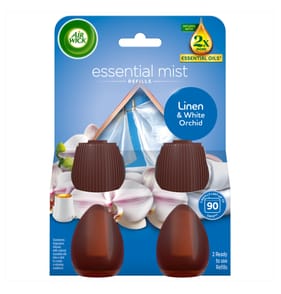 Air Wick Essential Mist Twin Refill 2x20ml - Linen & White Orchid