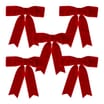 Winter Charm Velvet Bow 5 Pack