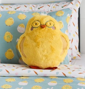 Happy Easter Novelty Chick Cushion 