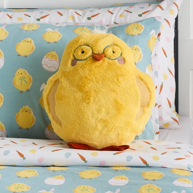Happy Easter Novelty Chick Cushion