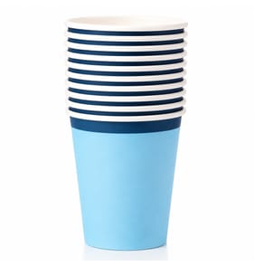Summer Paper Cups 10 Pack - Blue