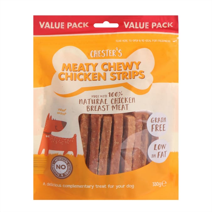 Chester's Meaty Chewy Chicken Strips 330g