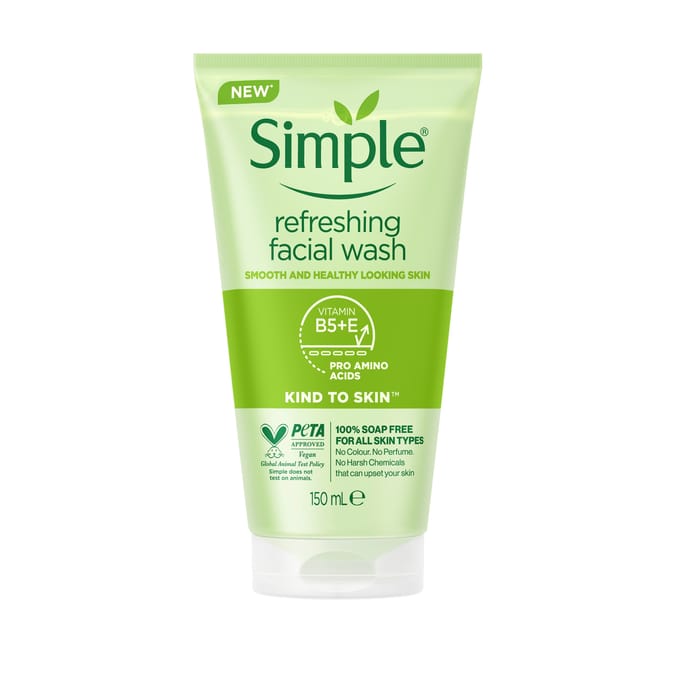 Simple Kind to Skin Facial Wash Refreshing 150ml