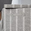 Home Collections Foldable Fabric Storage Box - Chevron Grey