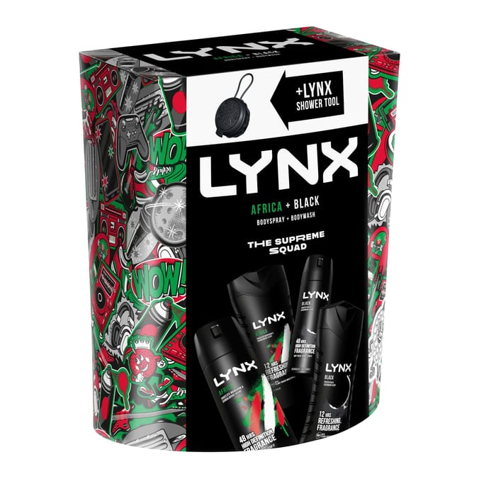 Lynx Body Quad Gift Set - The Supreme Squad Africa/Black