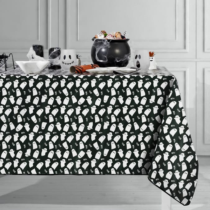 Hallow Scream Wipe Clean Table Cover - Ghost