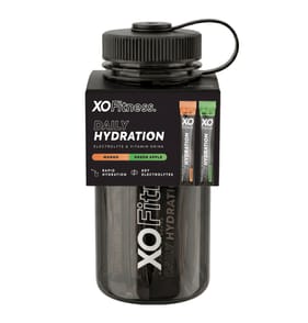 XO Fitness Daily Hydration Bottle Kit - Black