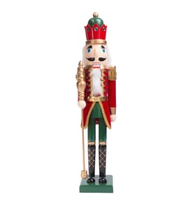 Festive Feeling Wooden Christmas Nutcracker 61cm - Red