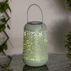Firefly Solar Light Co Hanging Metal Lantern Solar Light - Green