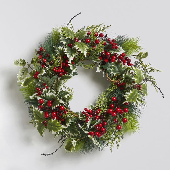 Winter Charm Red Berry 24" Wreath