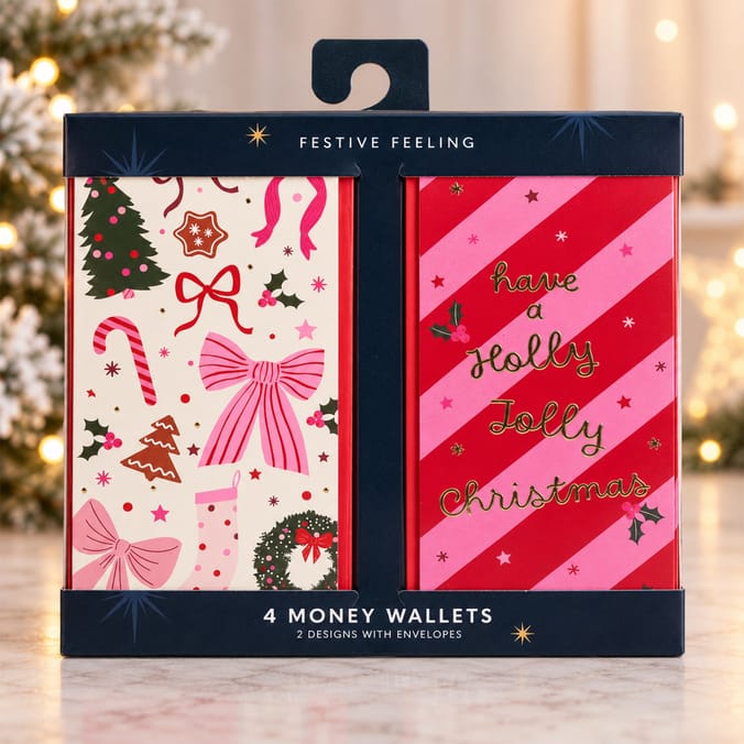 Festive Feeling Money Wallets 4 Pack