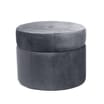 Home Collections Round Velvet Pouf