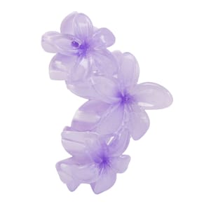 Purple Flower Claw Clip