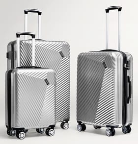 Salisburys Hard Shell Suitcase - Silver