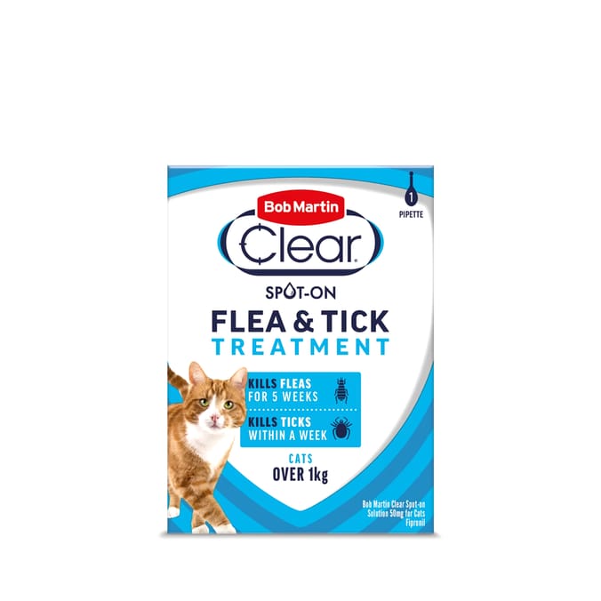 Bob martin spot on flea clearance and tick treatment for cats