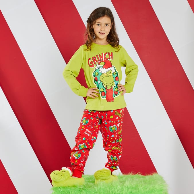 The Grinch Pyjama Set Kids Home Bargains