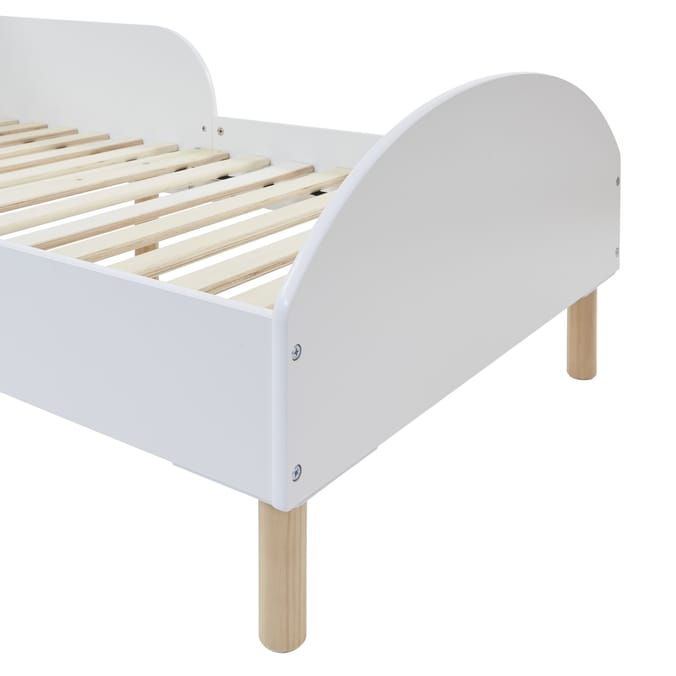 Liberty House Toys Toddler Bed and Table and Two Chairs Set - White