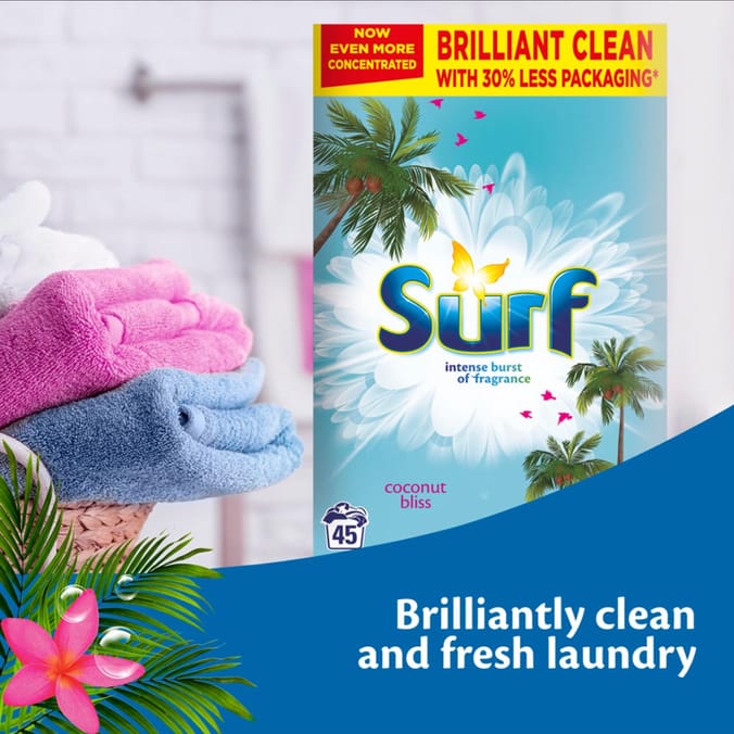 Surf Coconut Bliss Laundry Powder 2.25kg 45 Washes