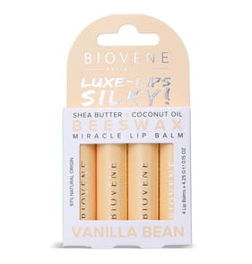  Biovene Beeswax Miracle Lip Balm Set 4x 4.5g - Vanilla Bean