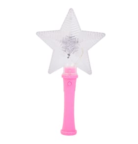 Let's Play Flashing LED Star Wand - Pink