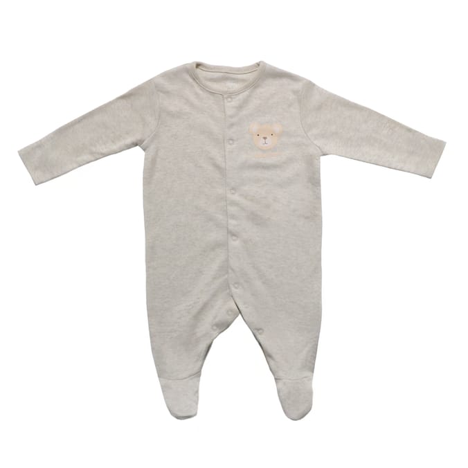 Pure Baby Long Sleeved Sleepsuits 3 Pack 