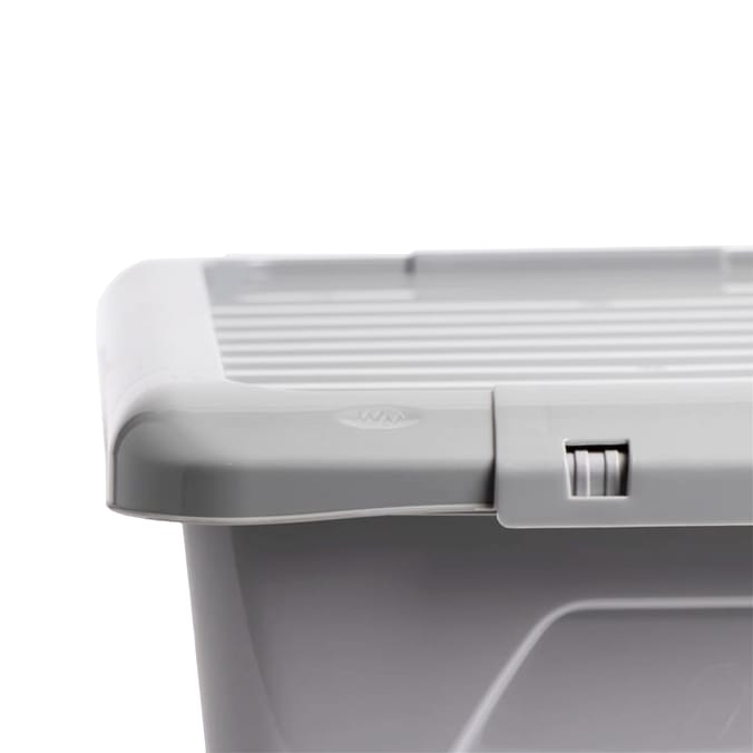 Wham Upcycled Box & Lid 34l - Soft Grey