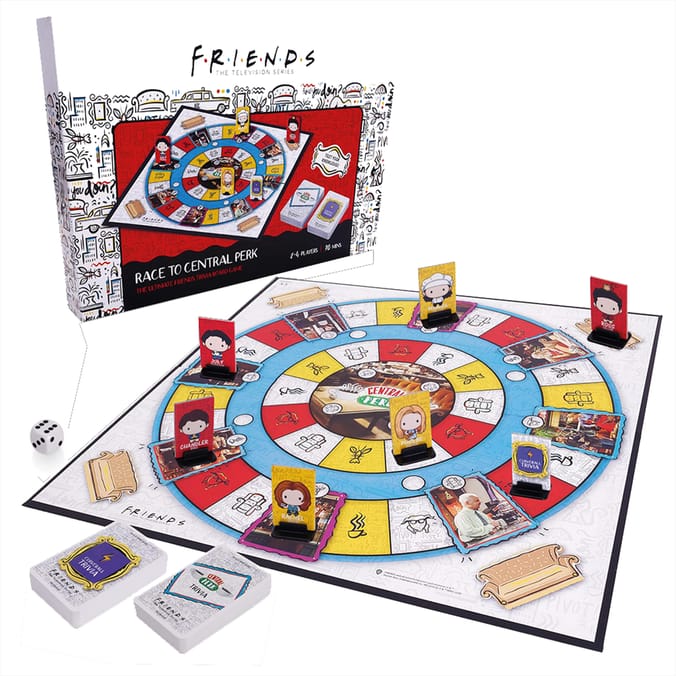 Friends Race To Central Perk Trivia Board Game