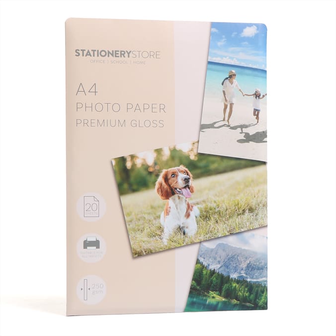 Stationery Store A4 Photo Paper 20 Sheets - Premium Gloss 
