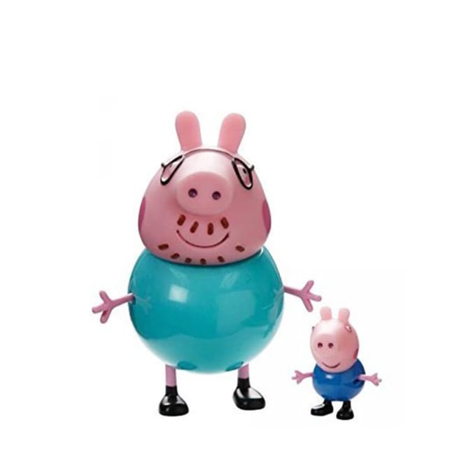 Peppa Pig Figures 2 Pack Daddy Pig George Home Bargains