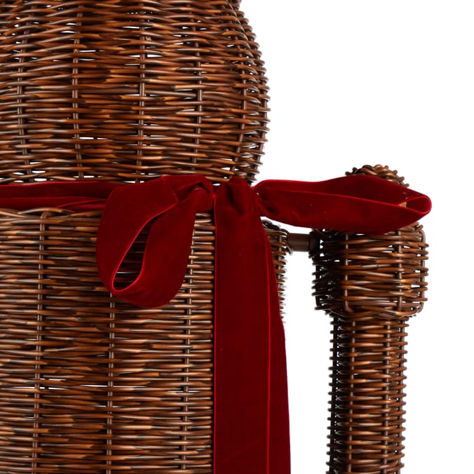 Festive Feeling Alpine Rattan Style Large Christmas Nutcracker