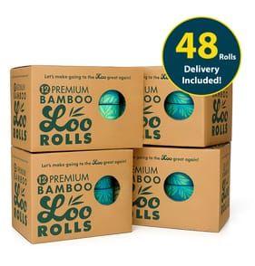 Premium Bamboo Loo Rolls 12 Pack x4 (Delivery Included)