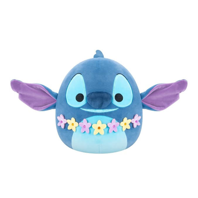 Squishmallows Disney Stitch Plush with Flowers 20.5cm